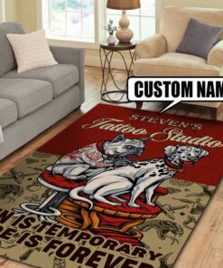 Personalized Tattoo Studio Rug