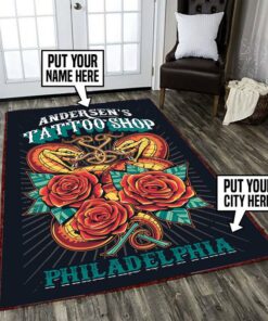 Personalized Tattoo Shop Rug