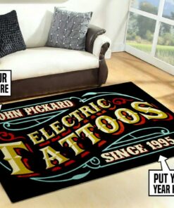 Personalized Electric Tattoo Rug