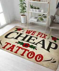 We Fix Cheap Tattoo Rug