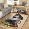 Personalized Bettie Page Queen Of Pinups Tattoo Rug