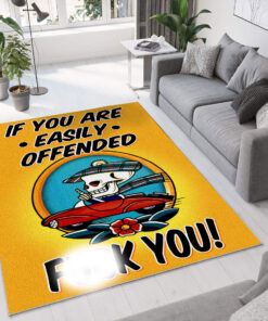 If You Are Easily Offened Tattoo Rug