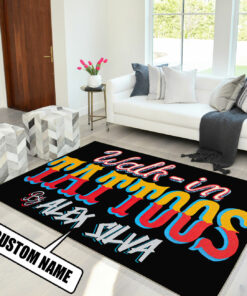 Personalized Walk Ins Tattoo Rug