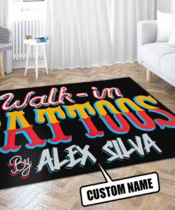 Personalized Walk Ins Tattoo Rug