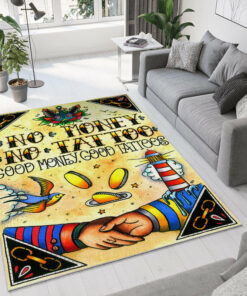 No Money No Tattoo Rug