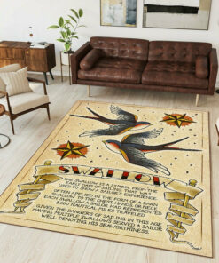 Swallow Tattoo Rug
