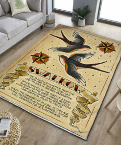 Swallow Tattoo Rug