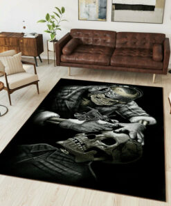 Skull Tattoo Rug For Bedroom