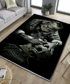 Skull Tattoo Rug For Bedroom