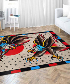 Eagle Tattoo Rug For Bedroom