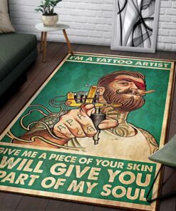 I'm A Tattoo Artist Area Rug