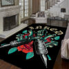 Inked Tattoo Rug For Living Room Bedroom