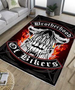 Motorcycle Brotherhood Of Bikers Rug
