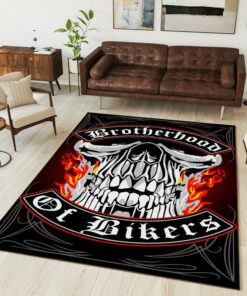 Motorcycle Brotherhood Of Bikers Rug