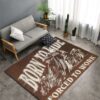Motorcycle Born To Ride Forced To Work Rug
