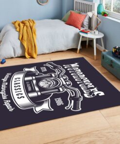 Vintage Motorcycle Repair Rug