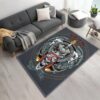 Skull Rider Motorcycle Rug