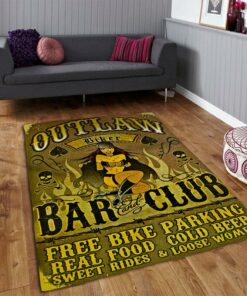 Outlaw Biker Bar And Club Rug