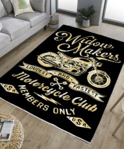 Widow Makers Motorcycle Club Members Only Rug