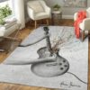 The Star Guitar Music Art Area Rug