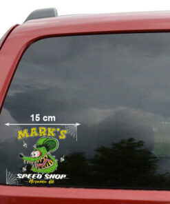 Rat Fink And Spyder Net Old School Decals