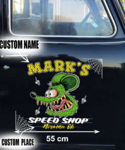 Rat Fink And Spyder Net Old School Decals
