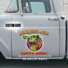 Personalized Hot Rod Rat Fink Speed Shop 3 Layers Decals For Car Door