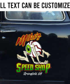 Personalized Eye Ball Hot Rod Rat Fink Vinyl Stickers