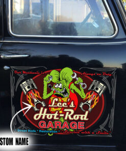 Personalized Hot Rod Rat Fink Set 02 Vinyl Stickers