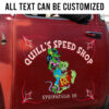 Personalized Hot Rod Garage Couple Trixie Rat Fink Decals For Car