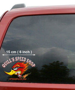 Personalized Speed Shop Hot Rod Woodpecker Vinyl Stickers