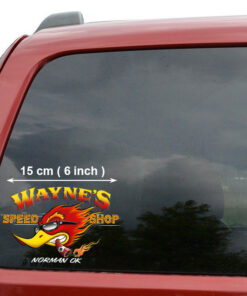 2 PCS Personalized Speed Shop Cool Mr Horsepower Vinyl Wrapped Decal
