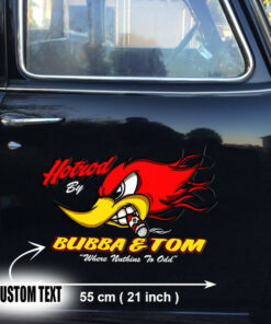 Hot Rod By Mr Horsepower Vinyl Wrapped Sticker