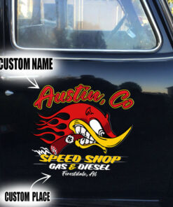Personalized Speed Shop Gas And Diesel Mr Horsepower Decals