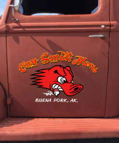 Clay Smith Hams Buena Pork Hot Rod Vinyl Wrapped Stickers