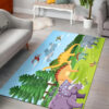 Dinosaur Prehistoric Forest Scene Area Rug