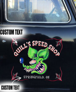 Personalized Kustom Kulture Rat Fink Low Brow Art Set 02 Vinyl Wrapped Decals