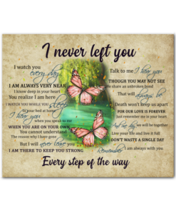Butterfly I Never Left You Poem On Canvas