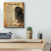 Black Pug I Never Left You Poem Poster