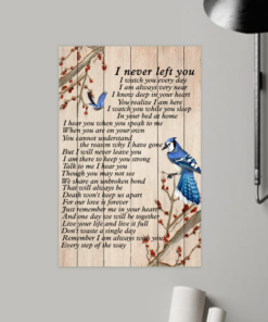 I Never Left You - Blue Jay Poster Canvas Print