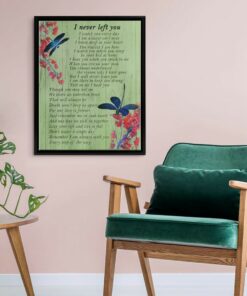 I Never Left You Flower Dragonfly Gallery Wrapped Canvas Prints