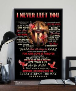 Cross And Cardinals I Never Left You Poster