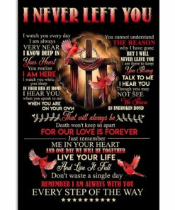 Cross And Cardinals I Never Left You Poster