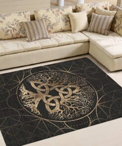 Celtic Tree of Life Rug Carpet Norse Living Room Bathroom Bedroom Decor