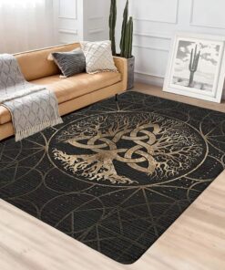 Celtic Tree of Life Rug Carpet Norse Living Room Bathroom Bedroom Decor