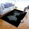Thor Hammer Wings Viking Floor Carpet