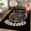 Valhalla Shield And Hammer Viking Norse Area Rug