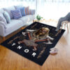 Thor And Hammer Viking Area Rug