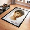 Personalized Audrey Hepburn Commemorative Postoffice Stamps Area Rug Living Room Rug