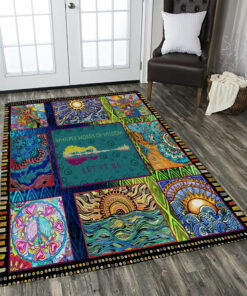 Personalized Whisper Words Of Wisdom Let It Be Hippie Style Rug